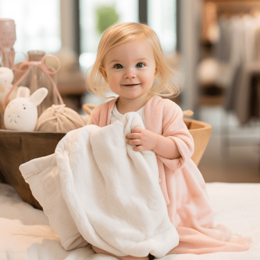 Baby Girl Blankets - Bear & Blanket